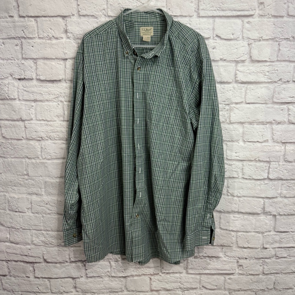 LL Bean Men’s XXL TALL traditional fit button down shirt